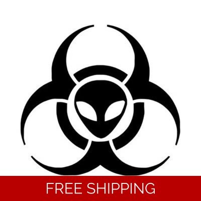Biohazard Toxic Alien Die Cut Vinyl Decal sticker Biohazard Toxic Alien Die Cut Vinyl Decal sticker